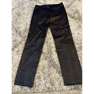 Vince Camuto Black Python Snakeskin High Rise Leggings Size‎ Small